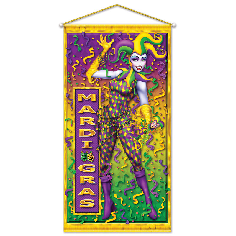 Dramatic Vivid and Fun Mardi Gras Wall Decorations | Home Wall Art Decor